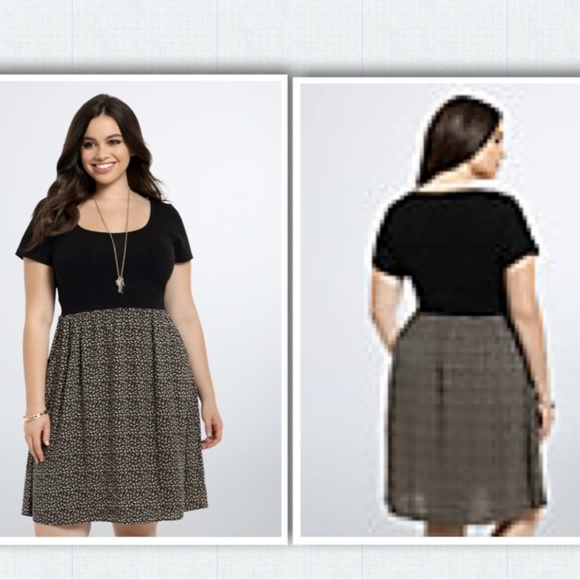 Torrid Dresses & Skirts - Torrid Short Sleeve Floral Dress Plus Size 0